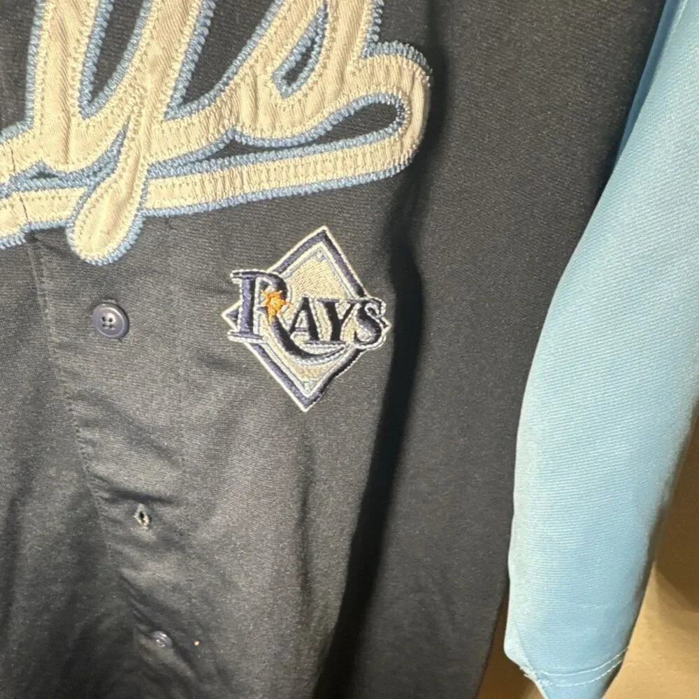 True Fan Tampa Bay Rays MLB Jersey XL Navy Blue - Fair